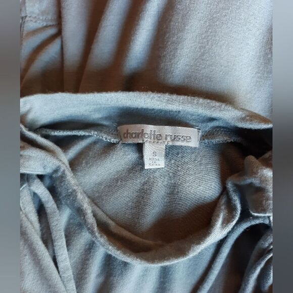 Charlotte Russe blue tshirt - Picture 3 of 4